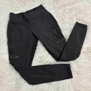 Athleta Headlands Hybrid Moto Tights Hike Tech Gray Woman’s size 4P